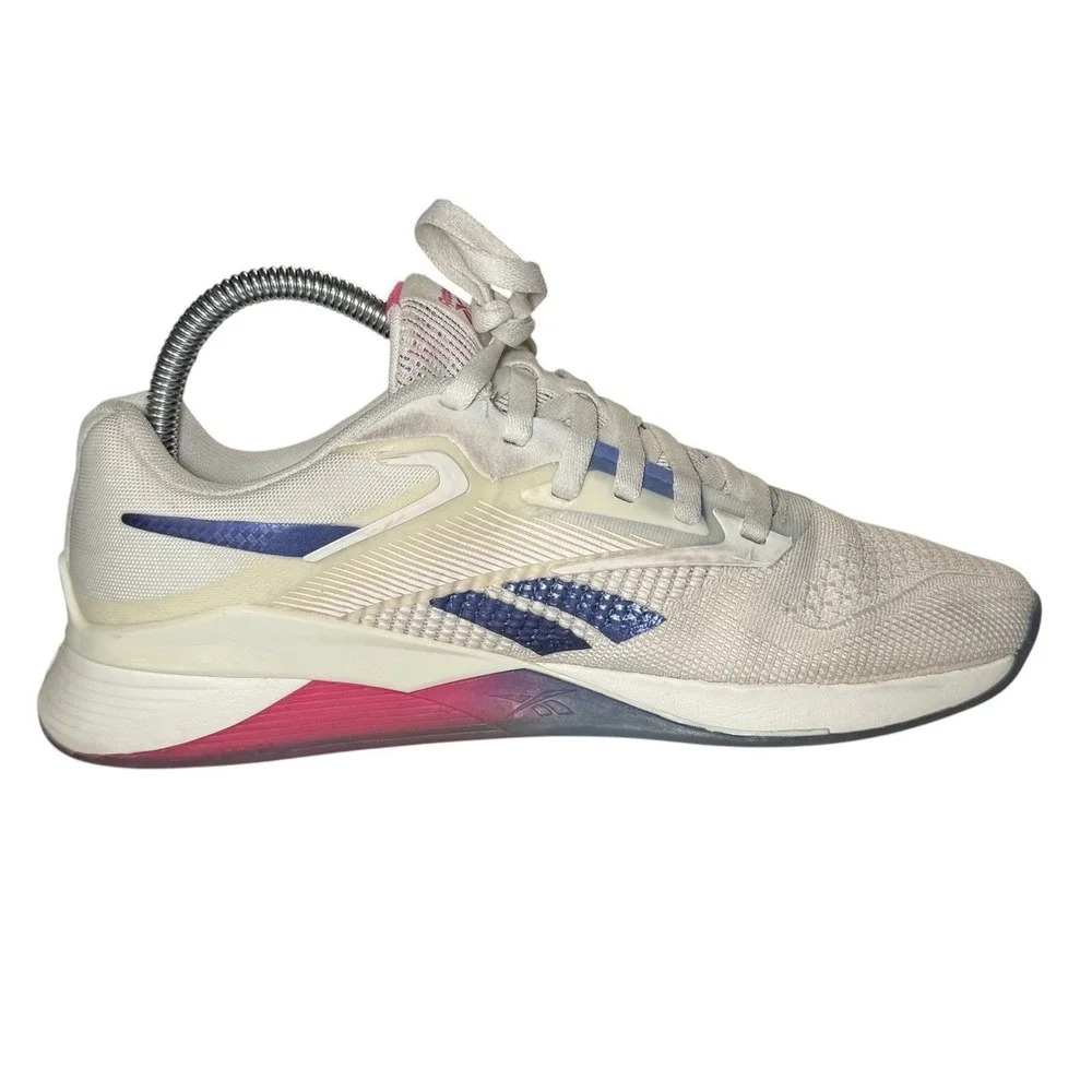 Reebok Nano X4 Training Shoes - Women's Size 8 - White/Pink